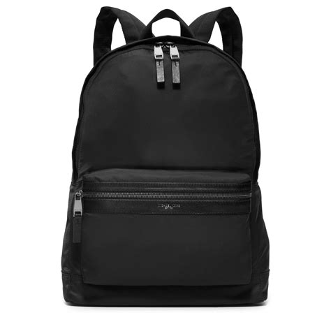 michael kors mens black travis nylong backpack|Men's Designer Backpacks .